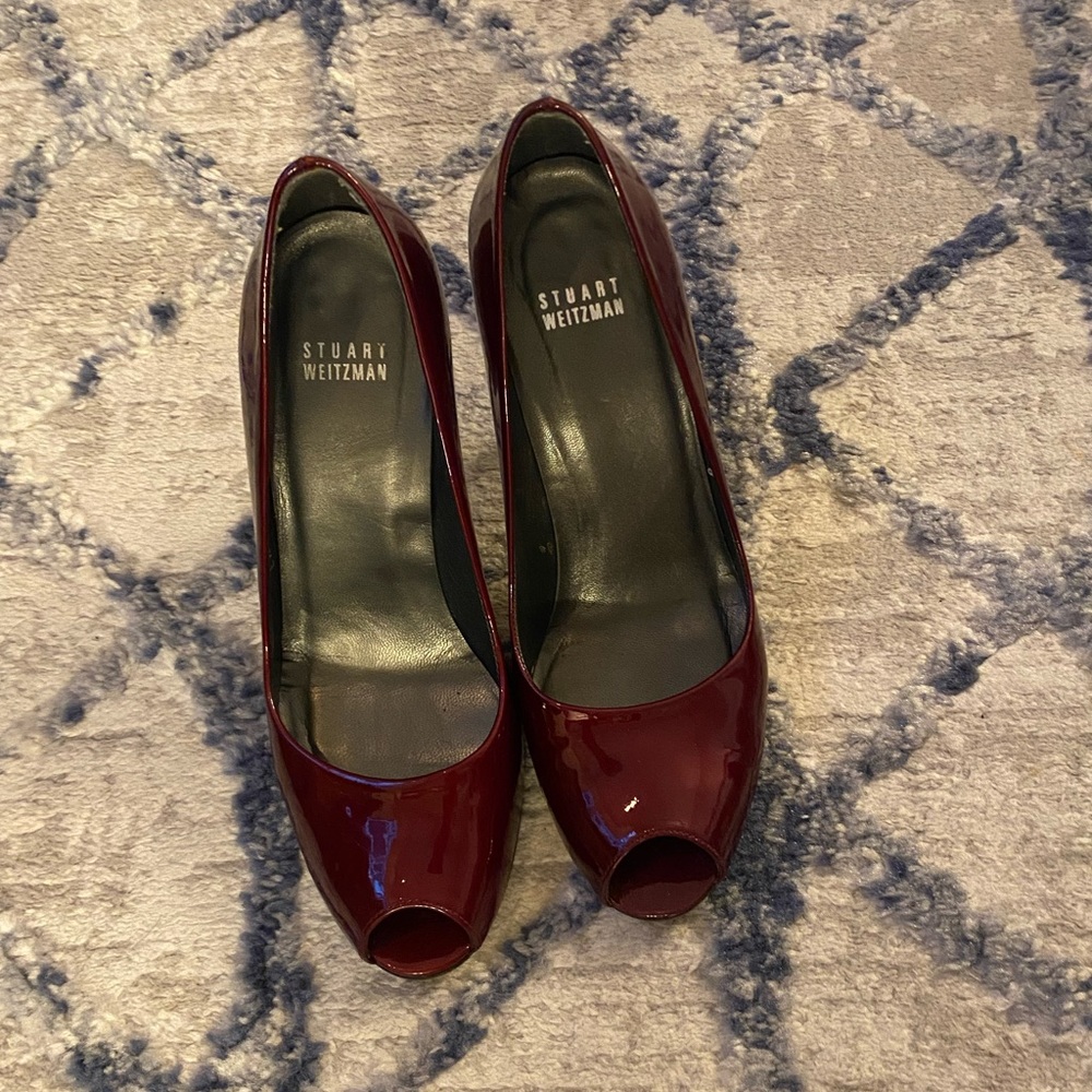 Stuart Weitzman peep toe heels